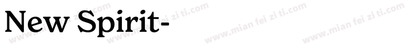 New Spirit字体转换